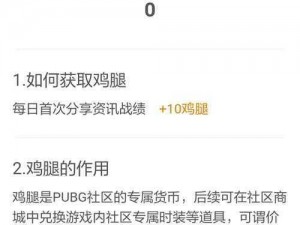 PUBG社区鸡腿获取攻略：高效获取鸡腿方法与技巧分享