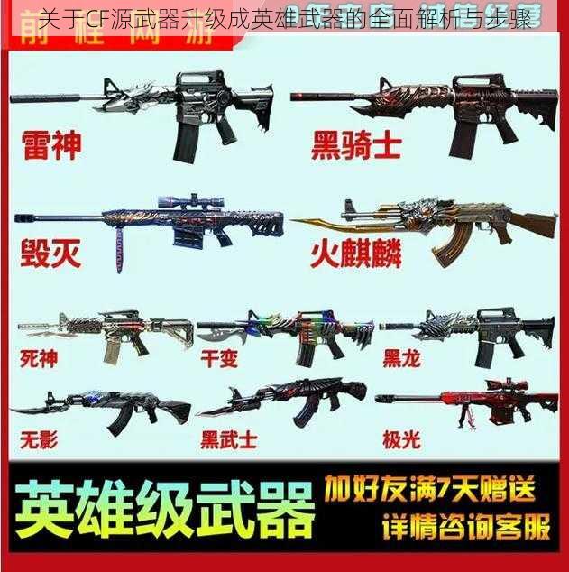 关于CF源武器升级成英雄武器的全面解析与步骤