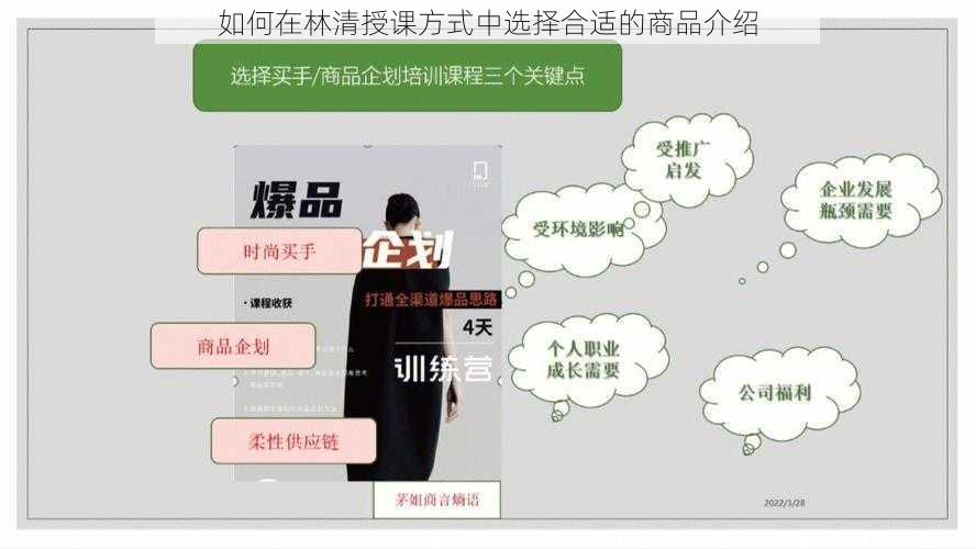 如何在林清授课方式中选择合适的商品介绍